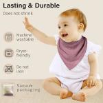 Soft Triangular Muslin Cotton Bibs Infant Feeding Bib For Unisex Baby