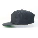 Unstructured Plain Nylon Flat Brim Snapback Hats For Boys Custom 5 Panels
