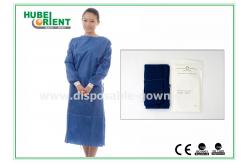 China ISO13485 SMS Single Use Surgical Gown With Knitted Wrist supplier