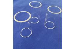 China High Transmittance Polished Quartz Glass Fire Pipe Semiconductor Protect Heat Resistant supplier