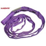 High Strength and design of 100% Polyester Lifting Slings / Round Sling For Lifting Equipment for sale