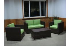 China 4pcs PE wicker pool furntiure supplier