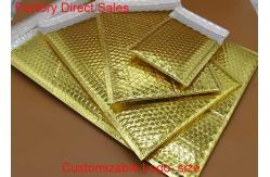 China 2 Sealing Sides Metallic Bubble Wrap Envelopes Rainbow With Light Bubble Linings supplier