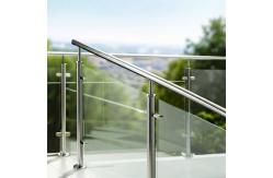 China High-Performance Stainless Steel Handrails with Polished Finish for Glass Fencing supplier