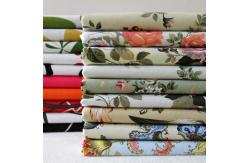 China Natural Cotton Fabric / 16OZ Cotton Canvas With Nice Flower Printing supplier