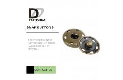 China Brass Custom  On Snap Buttons For Overcoat Down Jacket / Cotton - Padded Clothes supplier
