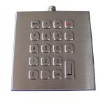 IP67 Compact Metal Keypad Brushed SS Movable Desk Top 19 Keys for sale