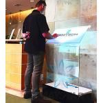 Self Service Kiosk Machine Rear Projection 30 Inch Holo Touch Kiosk for sale