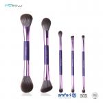 5pcs OEM Double Side Poly Bag Makeup Brush Gift Set for sale