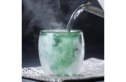 China Heat Resistant Bear Handmade 250ml Double Wall Glass Mug supplier
