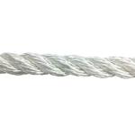 White 3 Strands Rope Twisted Nylon Rope 12mm Marine Rope for sale