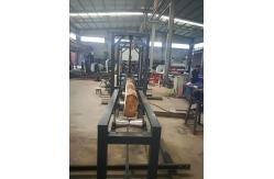 China Log saw cutting Double Vertical Bandsaw Industrial Sawmill Equipment with 700mm Wheel Diameter supplier