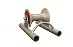 China 10KN Galvanized Nylon Sheave Cable Pulling Pulley supplier