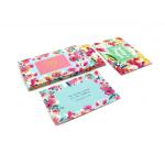Blue Flower Pattern Children's Learning Flash Cards For Prayer Purpose