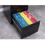 3 Drawer White Metal Under Desk Mobile Pedestal
