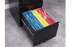 China 3 Drawer White Metal Under Desk Mobile Pedestal supplier