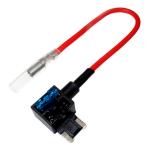 Low Profile Piggy Back Mini Blade Fuse Holder PA66 ATT Dual Circuits 24V