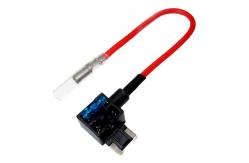 China Low Profile Piggy Back Mini Blade Fuse Holder PA66 ATT Dual Circuits 24V supplier