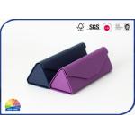 Triangular Collapsible Foldable Gift Box Pack Glasses Flocking Inside for sale