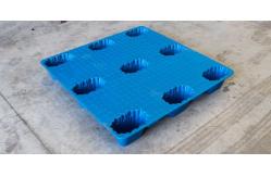 China Customization 1100*1100 Mm LDPE Blow Molding Plastic Pallets Single Faced supplier
