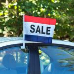 Single Sided Or Double Sided Car Sales Flags Screen Printed for sale