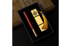 China Customized Business Stationery Set Propitious Cloud Bookmark Gift Box Signature Pen supplier