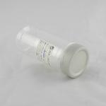 300ml Clear Plastic Cylinder Tubes , White PP Plastic Screw Lid