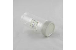 China 300ml Clear Plastic Cylinder Tubes , White PP Plastic Screw Lid supplier
