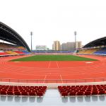 Athletic Running Rubber Flooring Prefabricated Track Flooring for sale