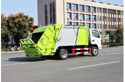 China 5CBM 4x2 Dongfeng Rubbish Compactor Truck Euro 3 With Back Bucket supplier