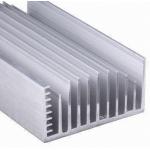 Clear Anodized 6063-T5 Aluminum LED Heat Sink Extrusion Profiles With Tapping , Stamping for sale