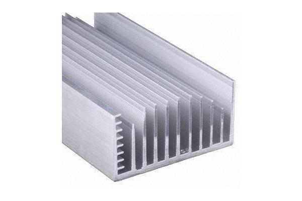 Clear Anodized 6063-T5 Aluminum LED Heat Sink Extrusion Profiles With Tapping , Stamping