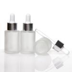 10ml 1oz Dropper Bottle Amber Glass  Dropper Bottles With Bamboo Lid for sale
