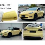 8 Mil Cloud Yellow Scratch Resistance Peelable color paint protection film  With Ashland Glue for sale
