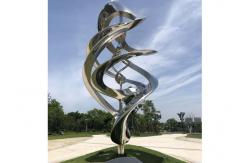 China Custom Modern Metal Outdoor Art Sculpture Stainless Steel Mirror Polished For Garden supplier