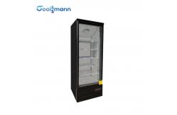 China 360L Vertical Showcase Freezer , Double Insulating Upright Display Freezer supplier