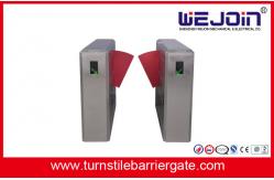 China Alarm High Speed Retractable Flap Barrier Auto Detection Flap Gate supplier