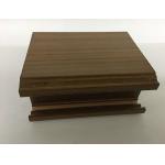 Wood Finish Aluminium Profiles For Windows And Doors Shape Customized for sale