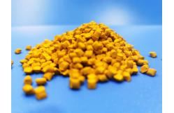 China Plastic Additive Granule Yellow Masterbatch For HDPE LDPE LLDPE Toy Injection Moulding supplier