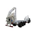 SINO TRUCK HOWO TH7 3axle XCMG Self Loading Crane 37tons 40T 45T Sidelifting Loader 20FT 40FT Container Truck Trailer for sale