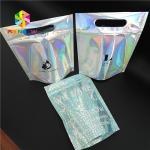 Bikini Garments Plastic Pouch Packaging Hologram 3d Material Stand Up Bag With Zipper