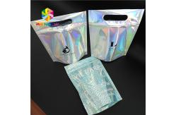 China Bikini Garments Plastic Pouch Packaging Hologram 3d Material Stand Up Bag With Zipper supplier