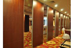 China Wooden Sliding Partition Walls  Melaine Folding Doors  Hanging Office Partition supplier