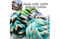 China Puppy Dog Chew Hemp Rope Cotton Plush Toy Blue Yellow Red supplier