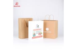 China Custom Sizes Twisted Handle ODM Kraft Paper Bag supplier