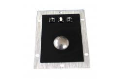 China IP68 black titanium rear panel mount optical trackball with 3 mouse buttons supplier