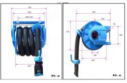 China Retractable Portable Vehicle Exhaust Removal Systems Exhaust Extraction Hose Reel 125mm supplier