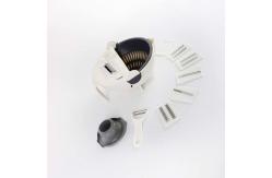 China Multi Blades Plastic Vegetable Manual Slicer With Fruit Peeler White supplier