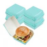 Customized Burger Box Packaging made of Paperboard for Recyclable Fast Food