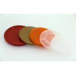 Customized removable orange PE lid / caps for milk powder cans SGS / FDA for sale